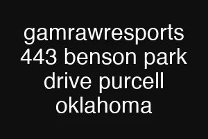 gamrawresports 443 benson park drive purcell oklahoma